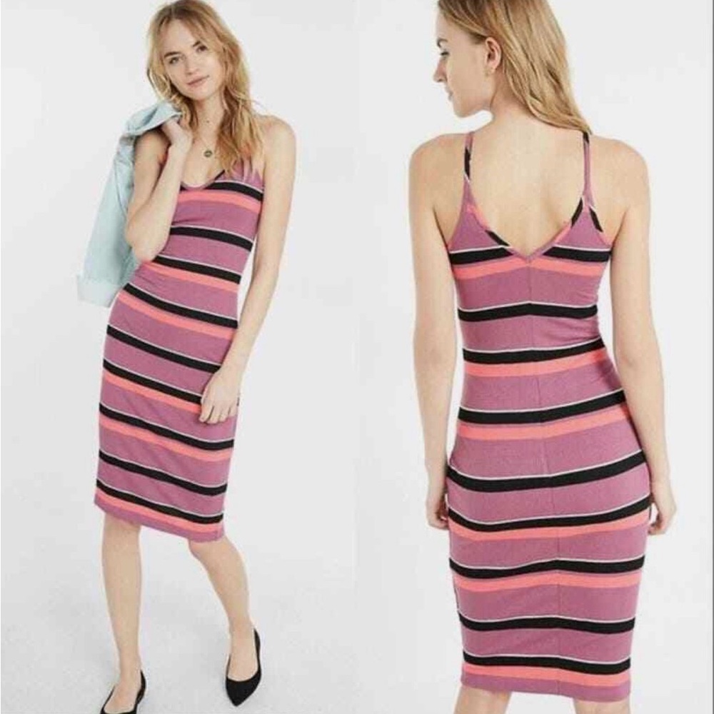 Express Y2K ribbed knit cami dress